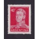 ARGENTINA 1954 GJ 1039a ESTAMPILLA NUEVA MINT CON VARIEDAD CATALOGADA U$ 10